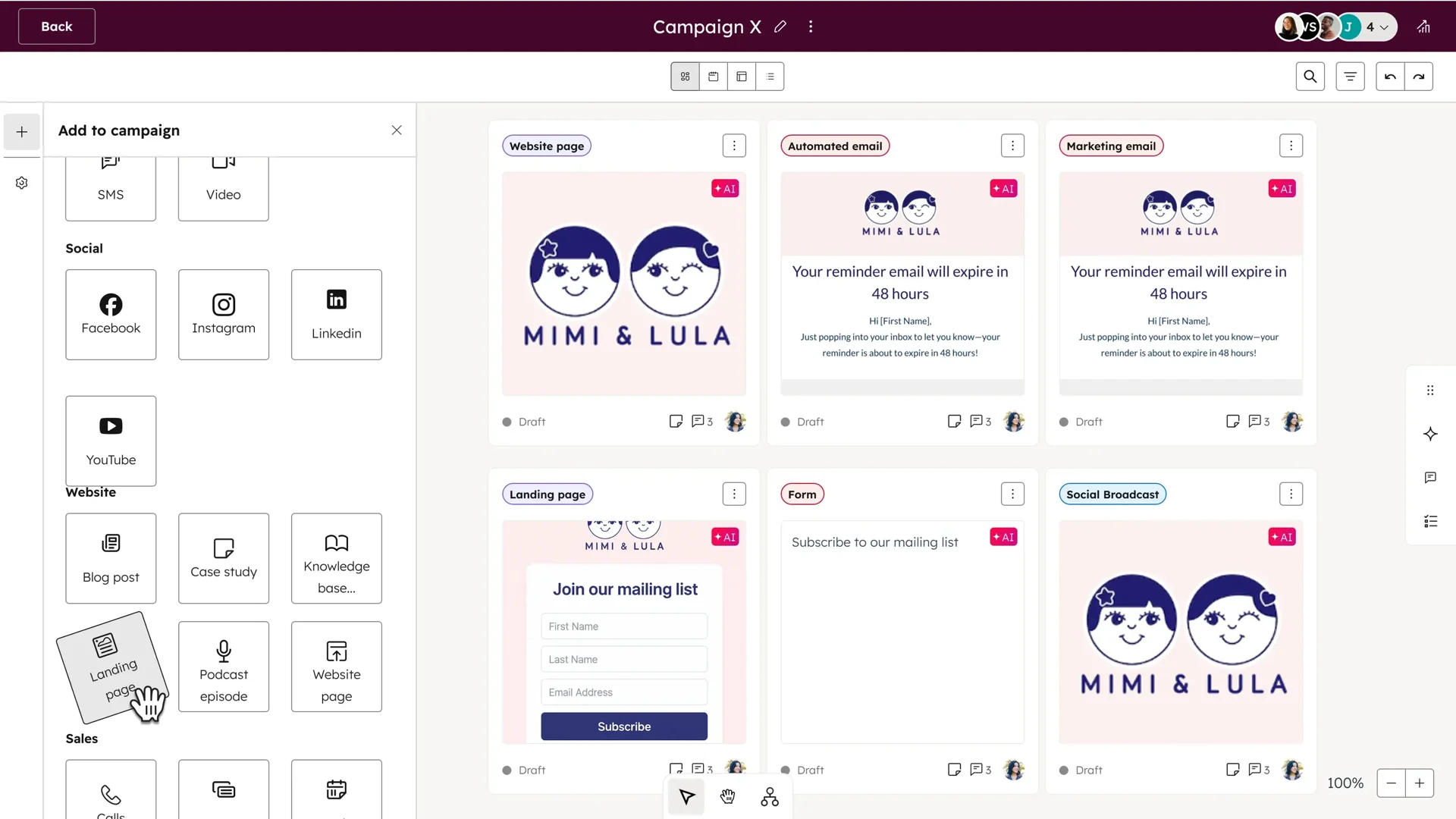 HubSpot screenshot 2