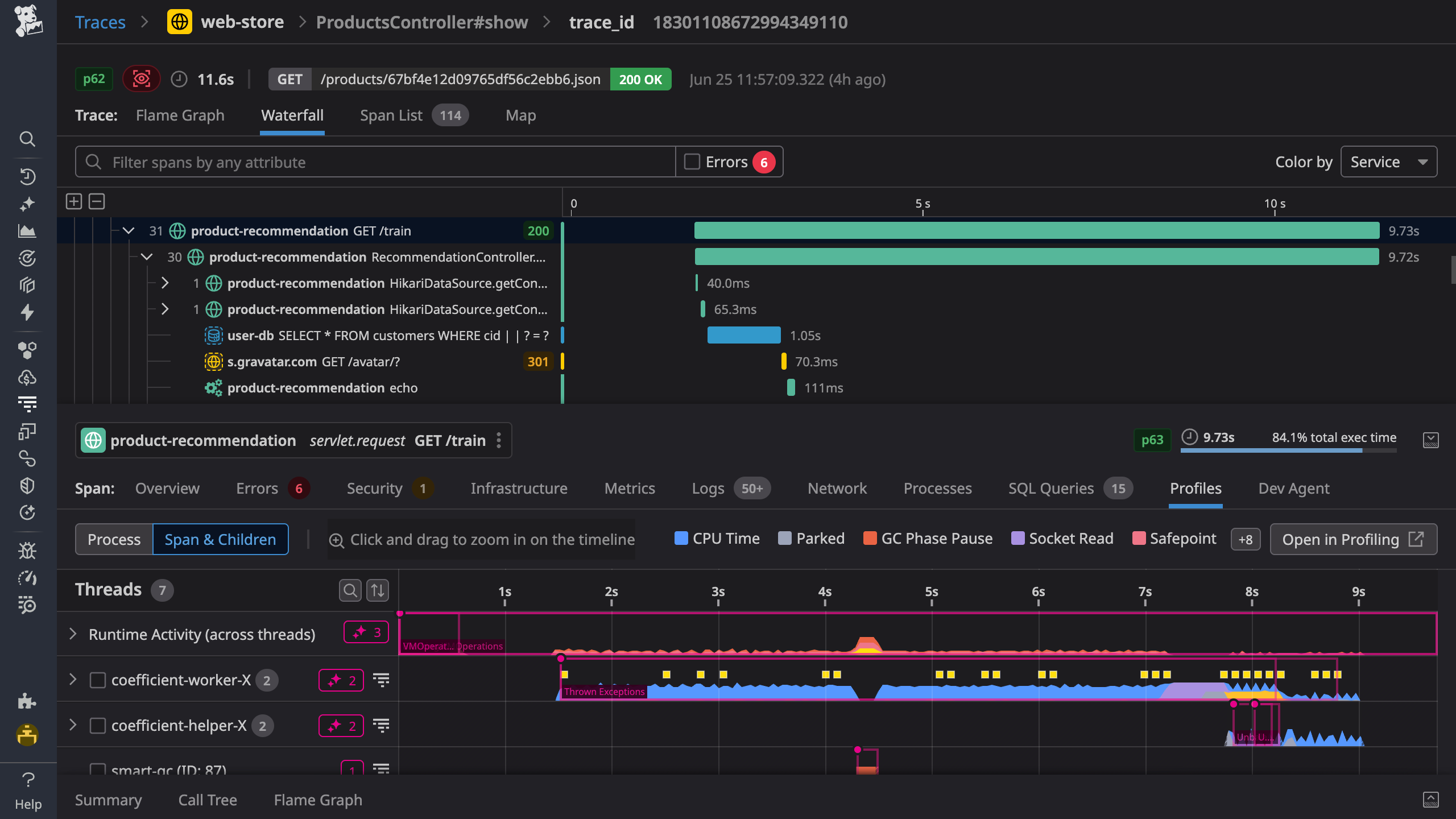 Datadog screenshot 2