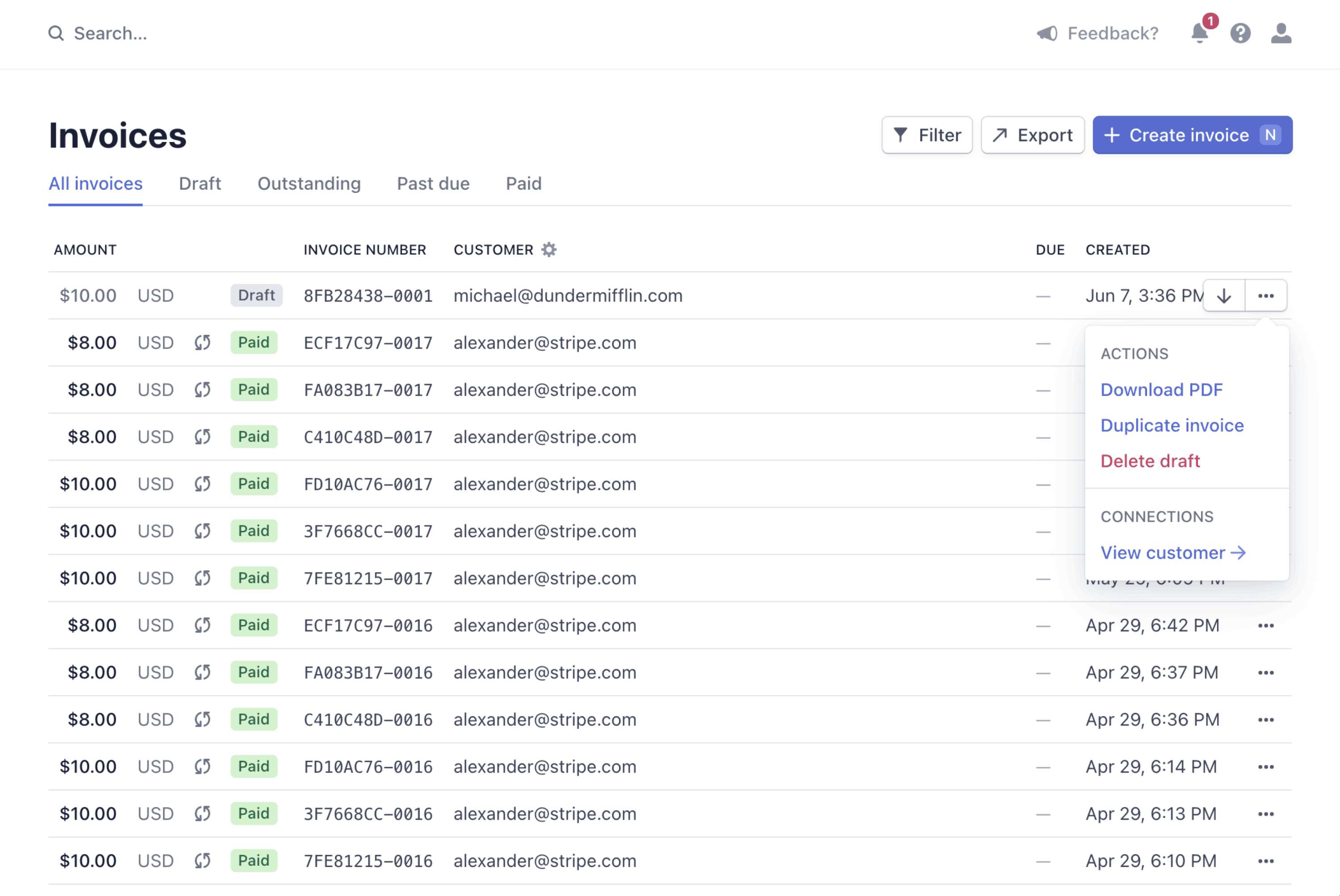 Stripe screenshot 1