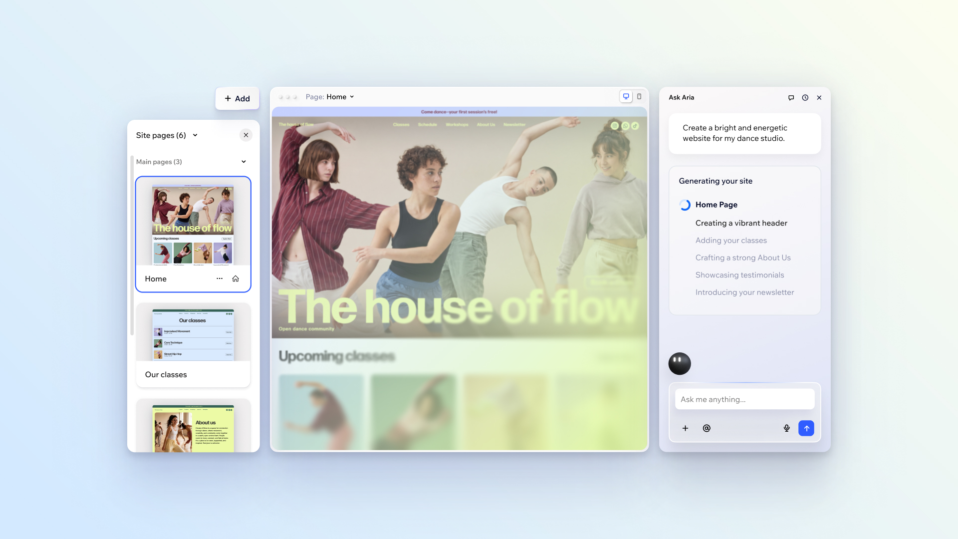 Wix screenshot 1