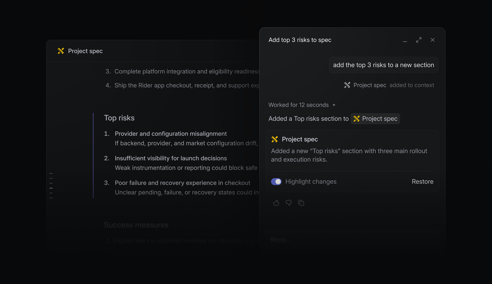Linear screenshot 3