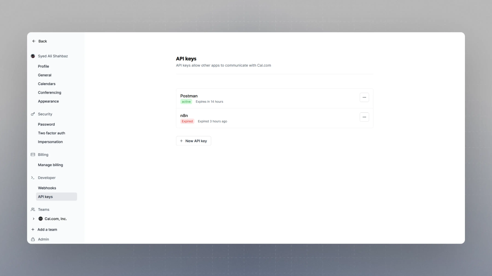 Cal.com screenshot 2