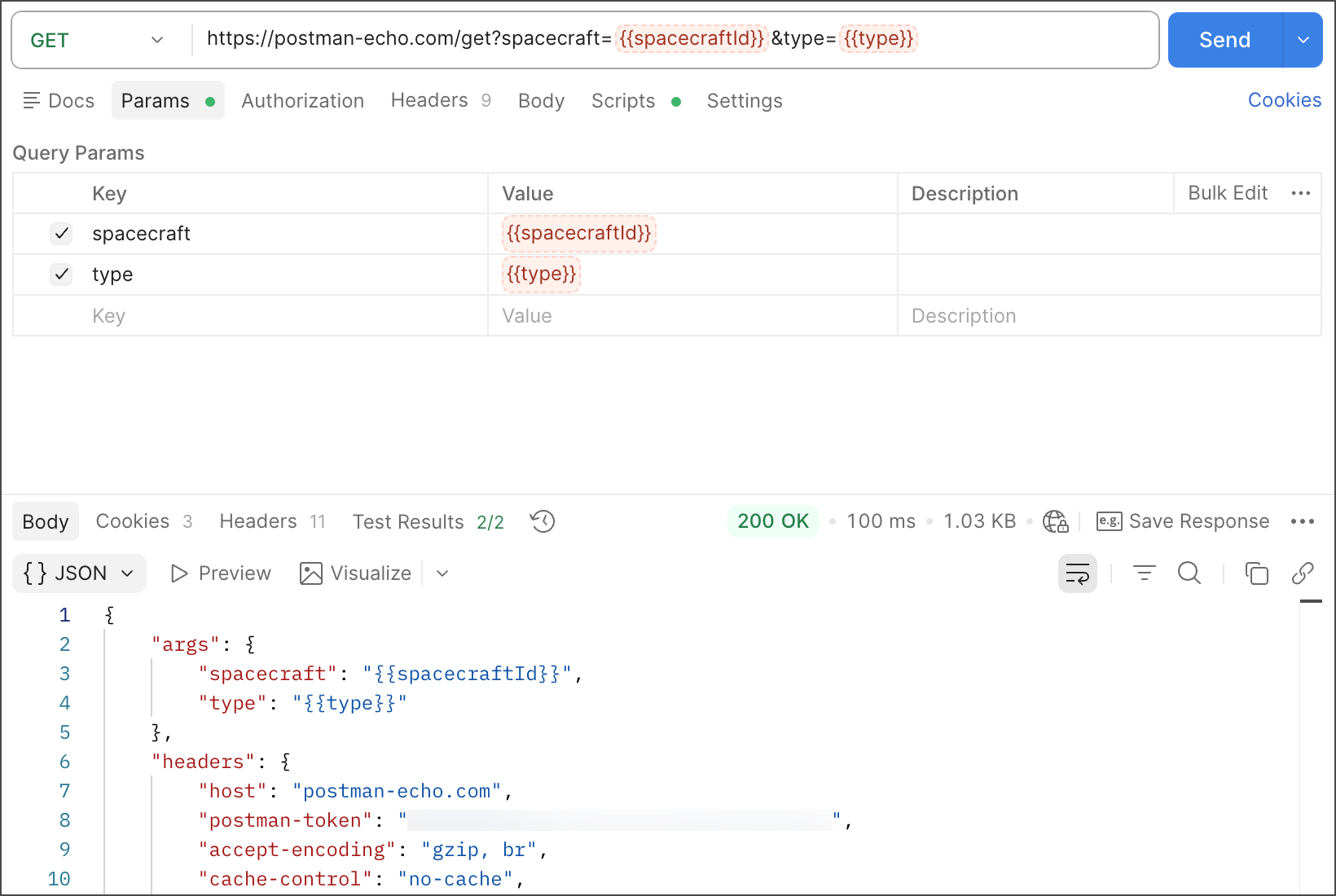 Postman screenshot 1