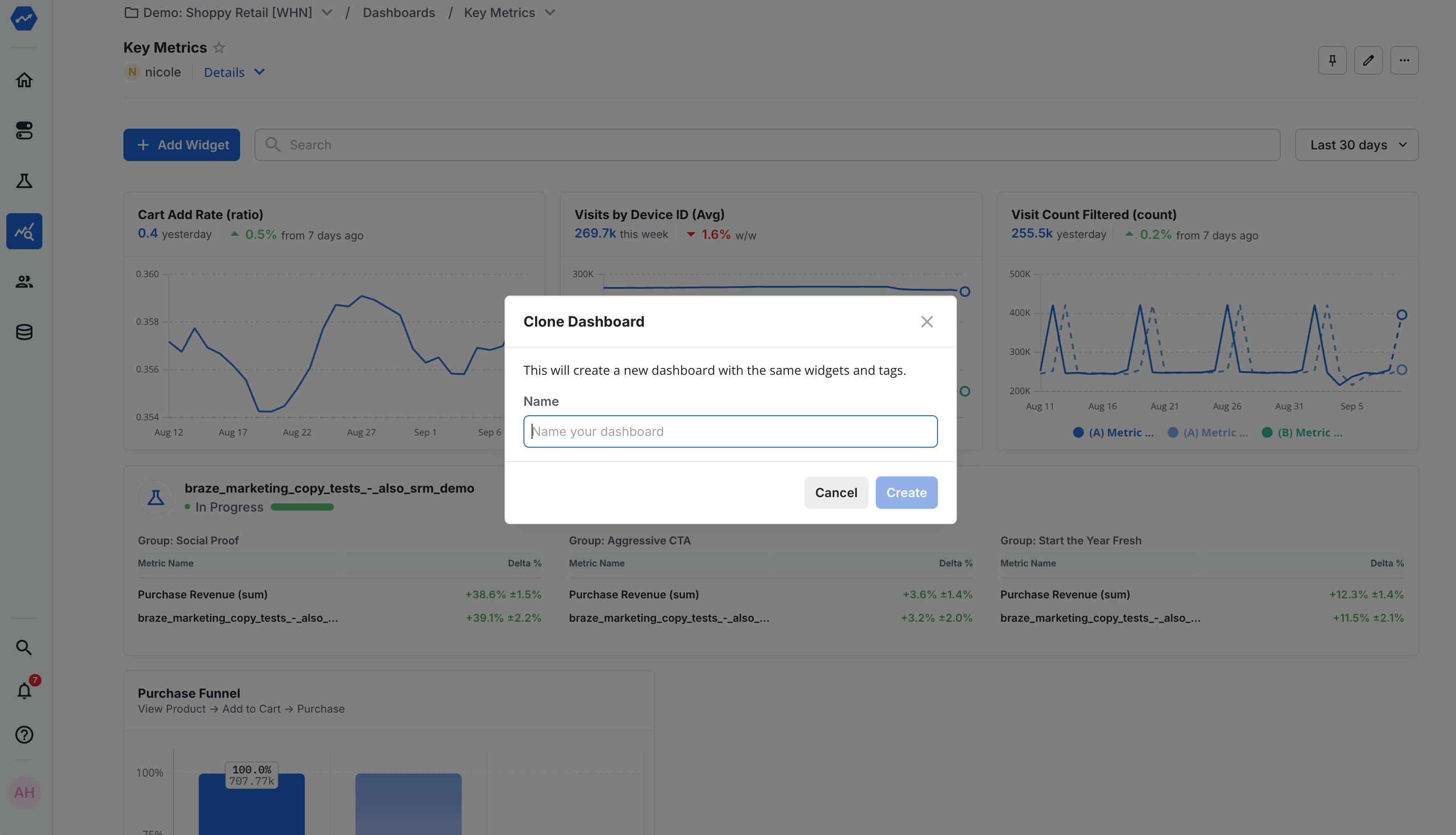 Statsig screenshot 2