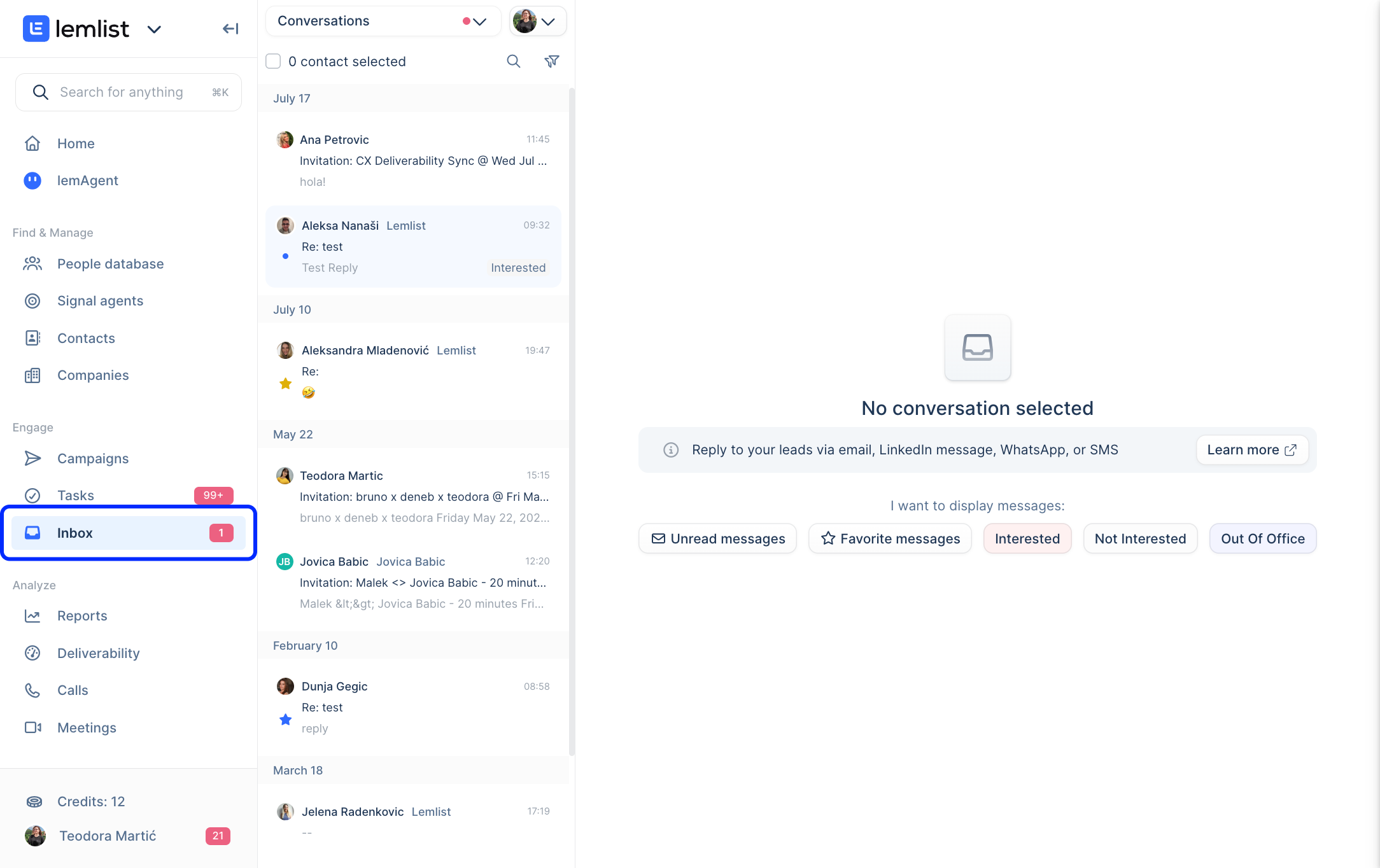 lemlist screenshot 1