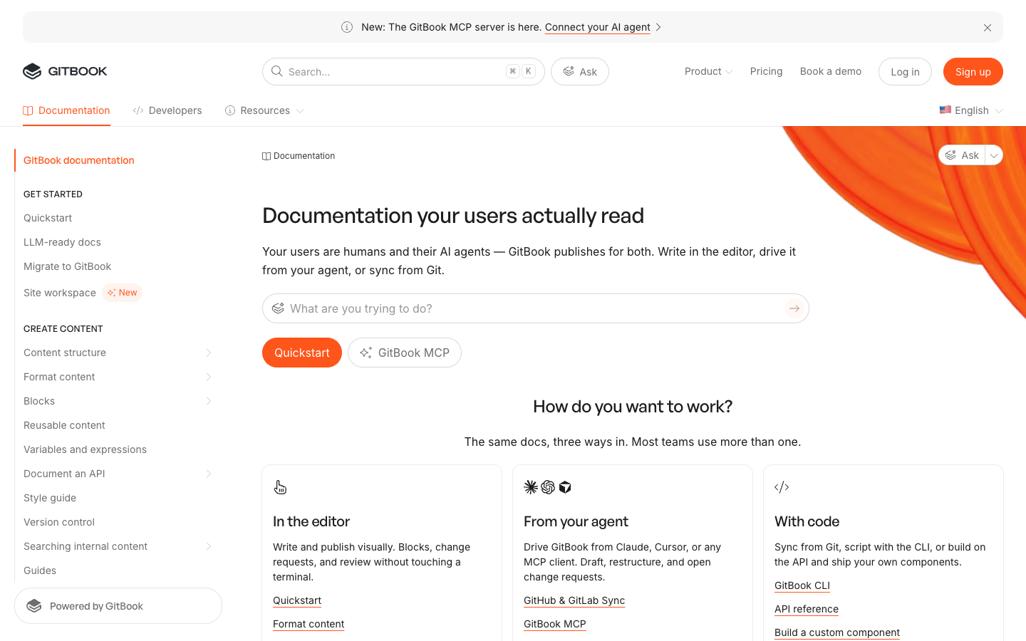 GitBook screenshot 1