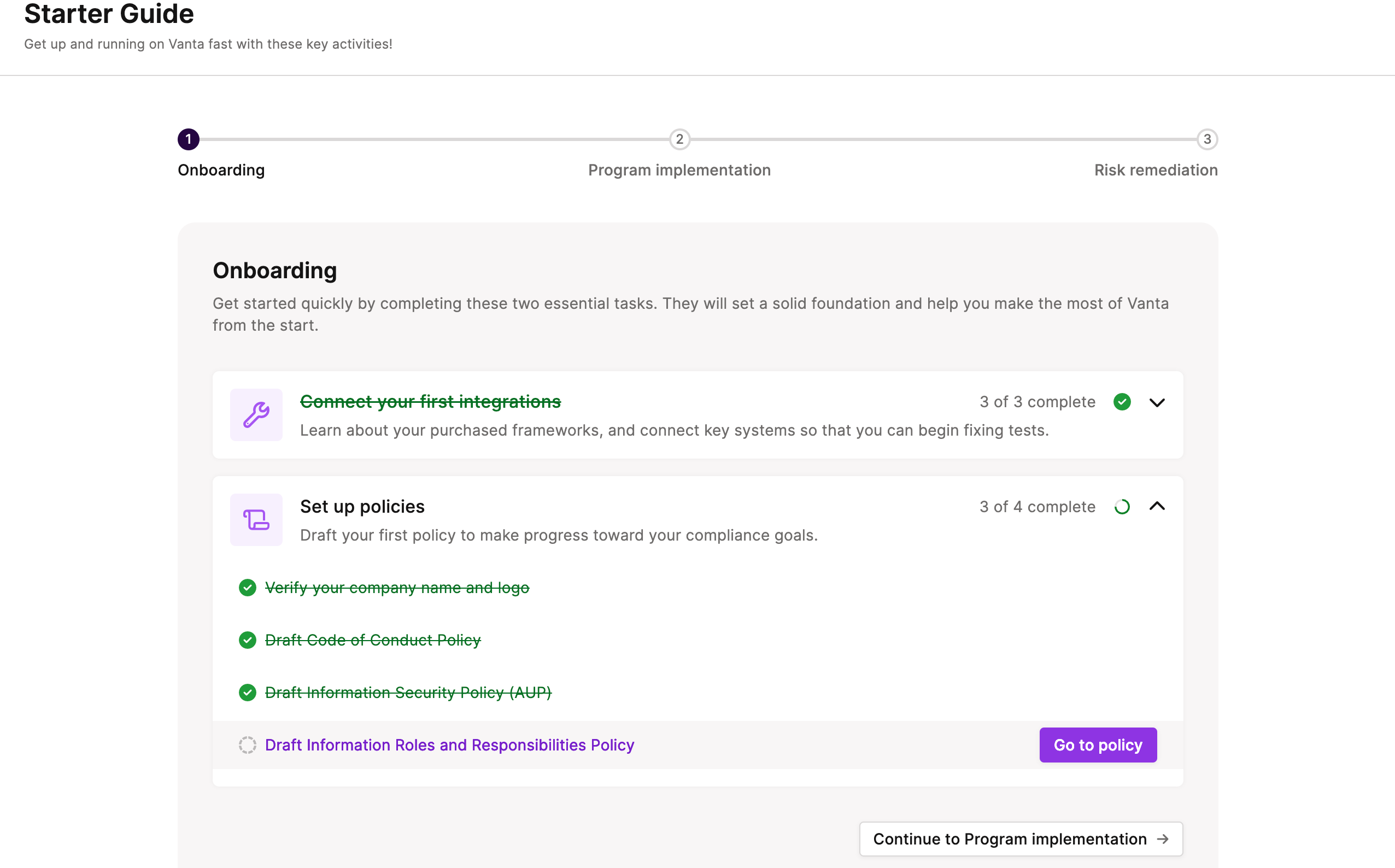 Vanta screenshot 1