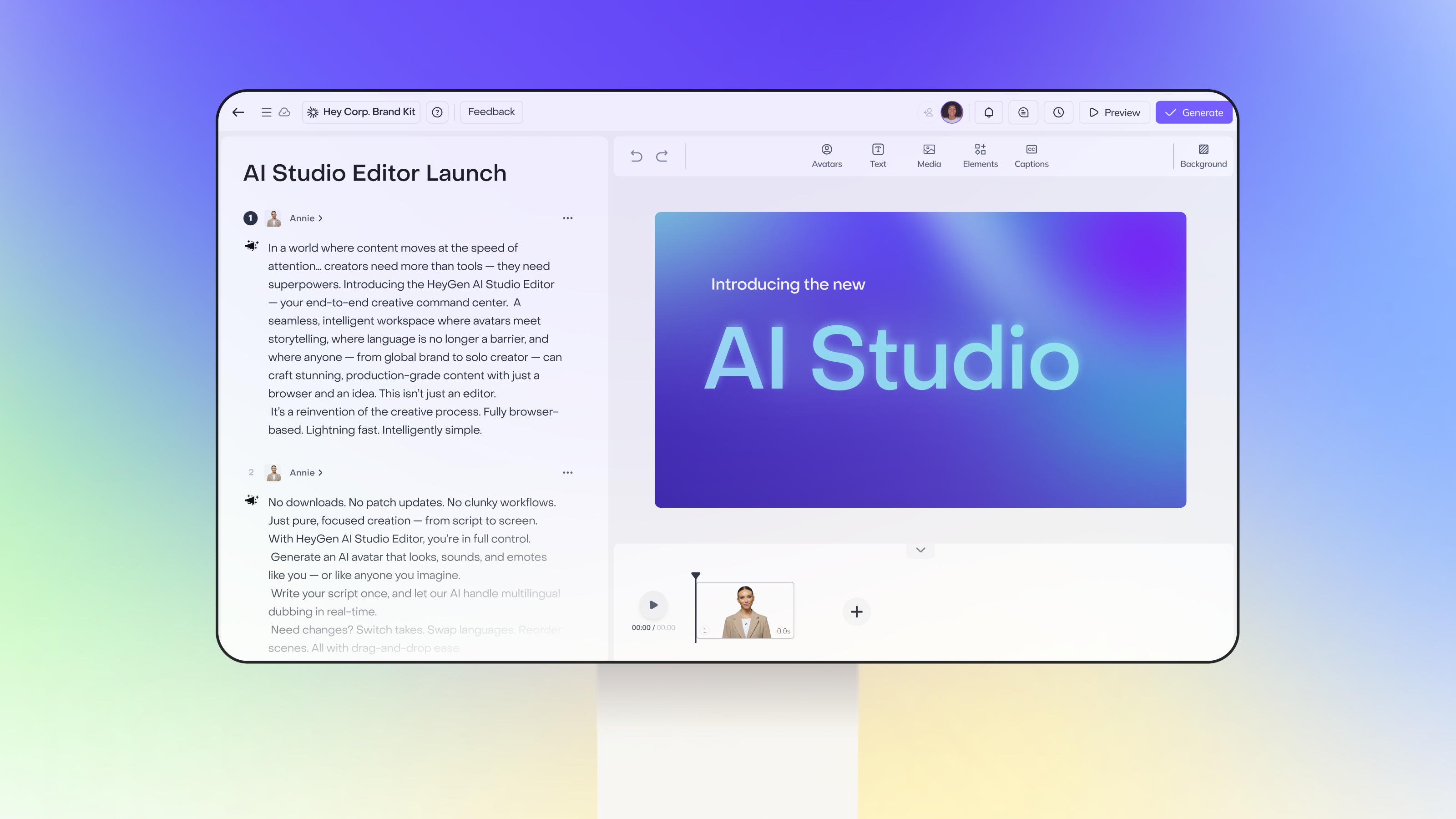 HeyGen screenshot 2