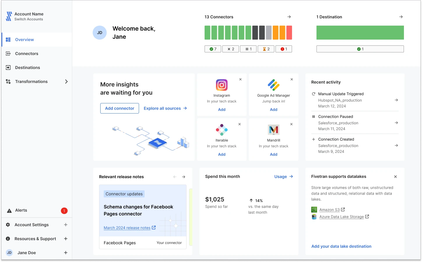 Fivetran screenshot 1