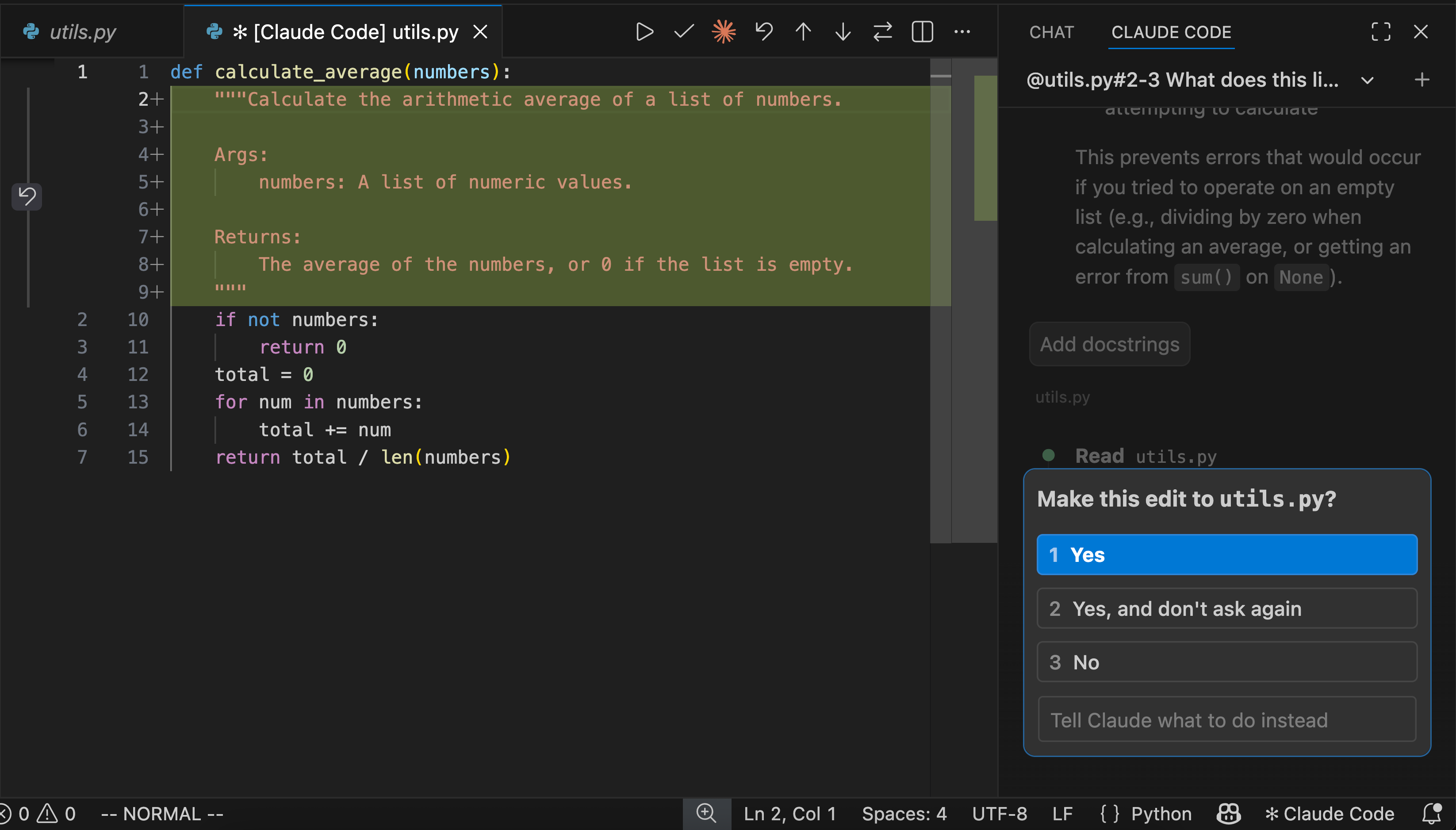 Claude Code screenshot 2