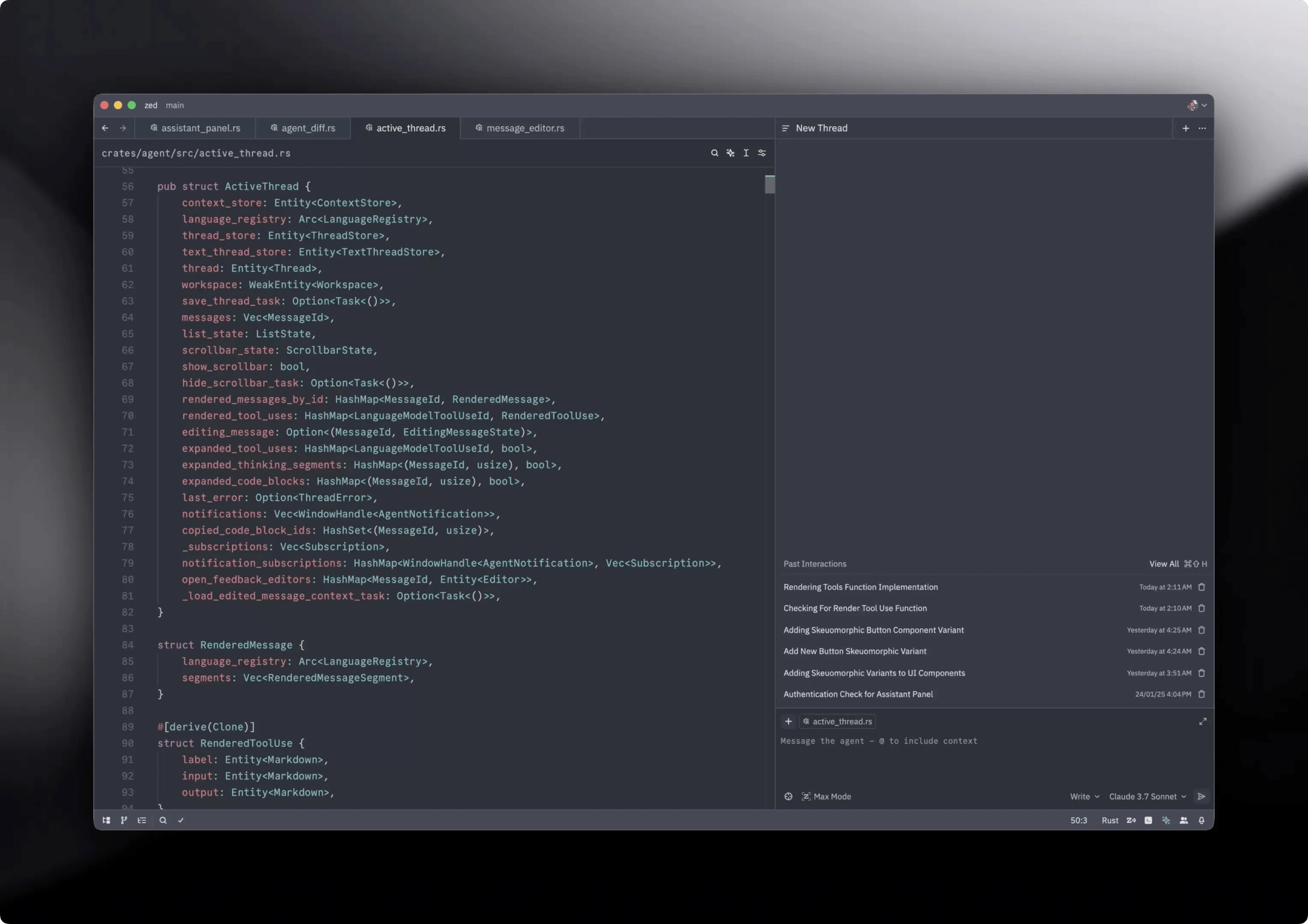 Zed screenshot 1