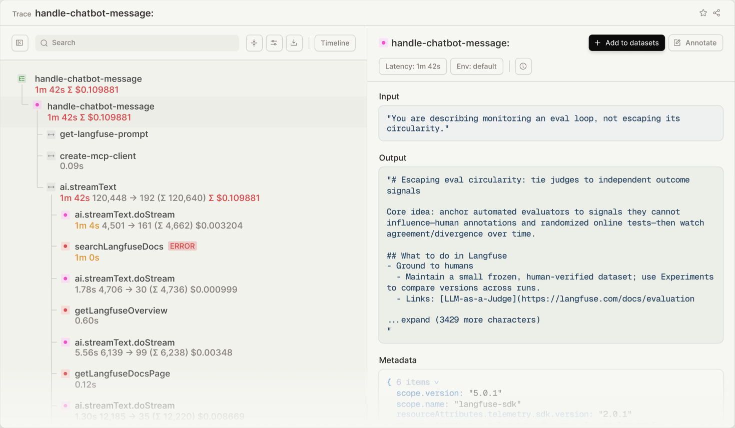 Langfuse screenshot 1